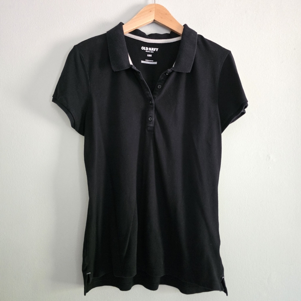 Curvy Fit Cotton/Spandex Polo Shirt, Large